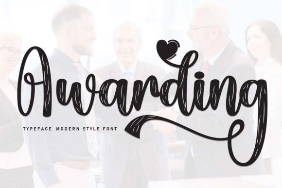 Awarding: A Premium Script Font for Elegant Designs