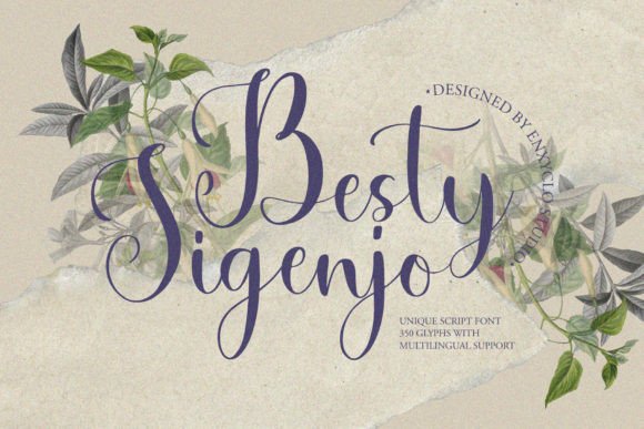 Besty Sigenjo: Elevate Your Campaigns with This Elegant Script Font