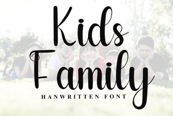 Bring Charm to Your Creations with Kids Family Font