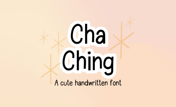 Cha Ching: A Playful Font for Creative Makers