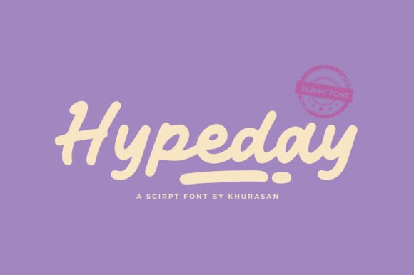 Discover Hypeday: A Bold Script Font for Creative Branding