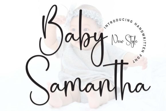 Discovering Baby Samantha: A Handwritten Font for Editorial Charm