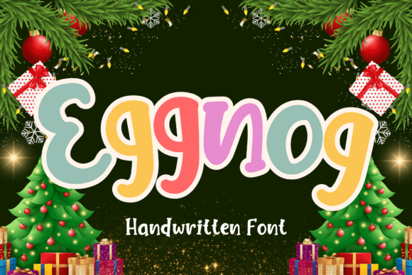 Eggnog: A Playful Handwritten Font for Creative Web Design