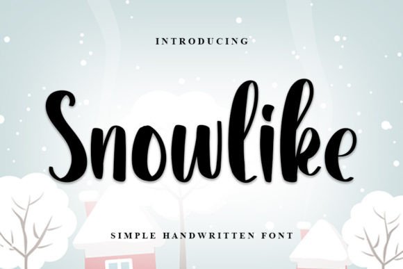 Enhance Your Craft with Snowlike: A Premium Handwritten Font