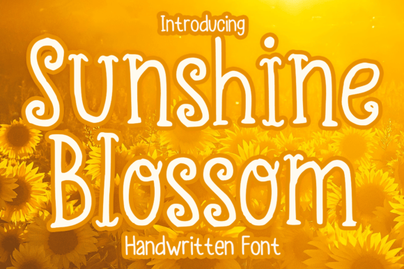 Exploring Sunshine Blossom: A Playful Handwritten Font