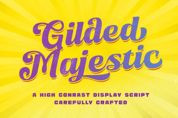 Gilded Majestic: A Bold Script for Crafters and Creators