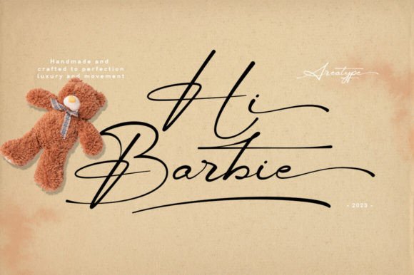Hi Barbie: A Charming Font for Craft and Product Design