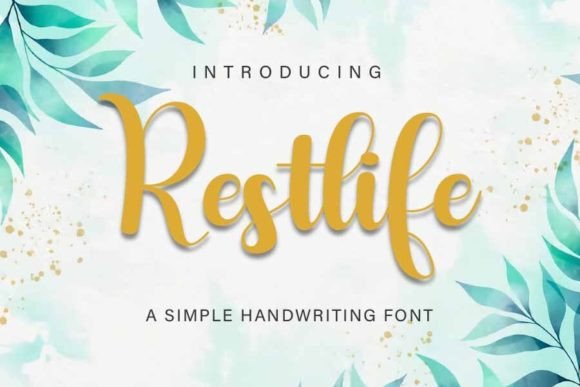 Restlife: A Bold Script Font for Modern Web Design