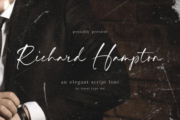 Richard Hampton: A Delicate Script Font for Elegant Publishing