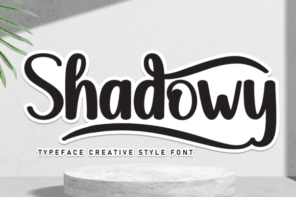 Shadowy: A Handwritten Font for Editorial Charm