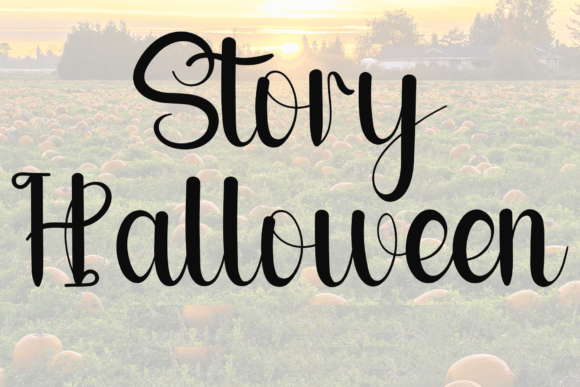 Story Halloween: A Handwritten Font for Editorial Charm