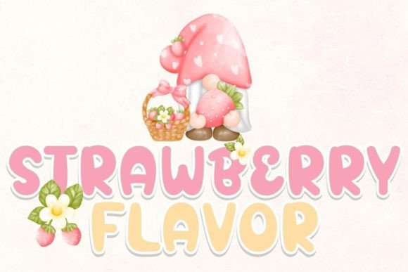 Strawberry Flavor: A Sweet and Whimsical Font for Editorial Design