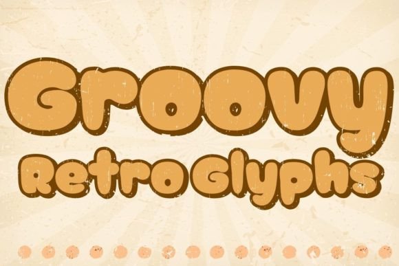 Unleash Creativity with Groovy Retro Glyphs Font