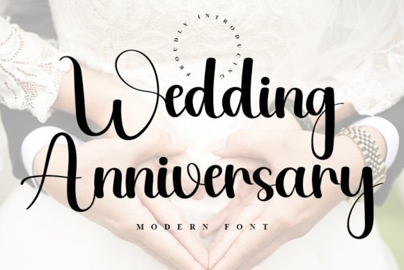 Wedding Anniversary: A Font for Elegant Editorial Design