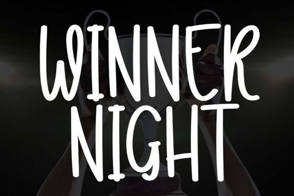 Winner Night: A Charming Handwritten Font for Web Design