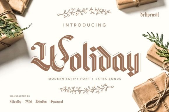 Woliday: A Charming Script Amp Font for Creative Branding