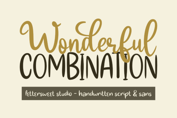 Wonderful Combination: A Versatile Script and Display Font for Campaigns