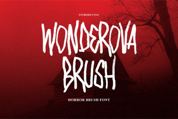 Wonderova Brush: A Font for Spooky and Engaging Editorial Design